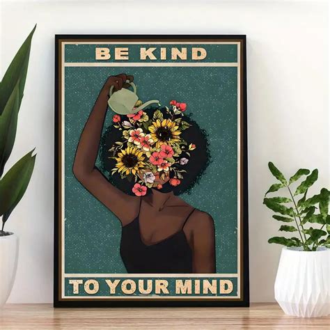 Black Girl Mental Health Poster Mental Kind Mind Positive Temu Black Girl Mental Health Poster Mental Kind Mind Positive Temu