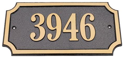 Brass House Number Plaque Solid Brass Address Signs Brass House Number Plaque Solid Brass Address Signs