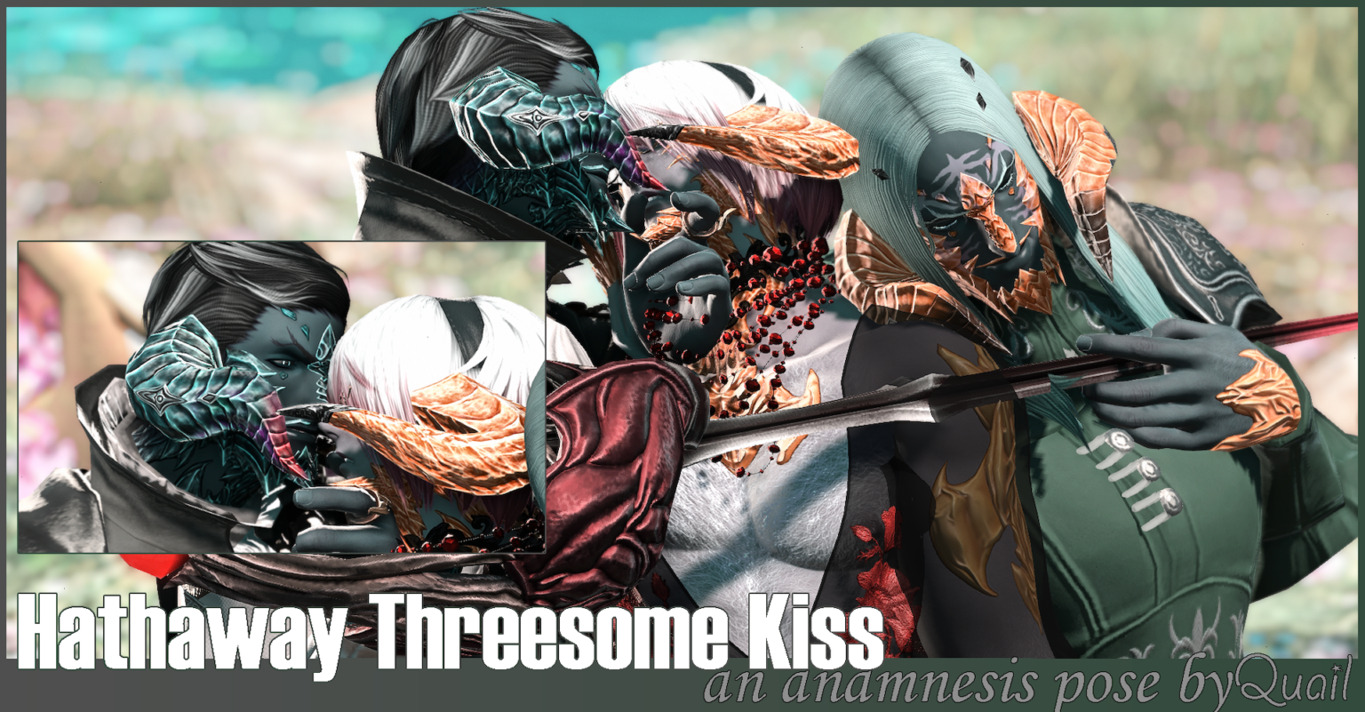 Gay Threesome Kiss