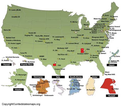 Map Of Us Army Bases