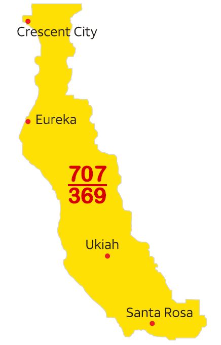 New 369 Area Code In The California 707 Area Code Region Allstream New 369 Area Code In The California 707 Area Code Region Allstream