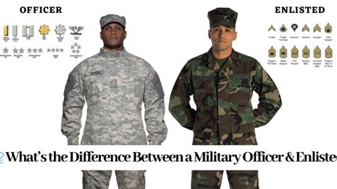 Officer Vs Enlisted Uniforms This Photo Shows The Differences Between Officer Vs Enlisted Uniforms This Photo Shows The Differences Between