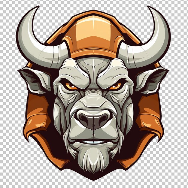 Premium Psd Cow Head Mascot Wearing A War Helmet Premium Psd Cow Head Mascot Wearing A War Helmet