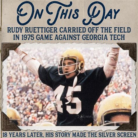 Rudy Ruettiger Carried Off The Field Rudy Ruettiger Carried Off The Field