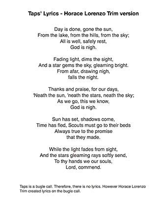 The Words To Taps
